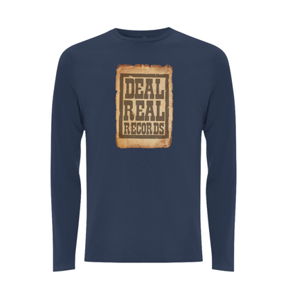 HANDSPUN RECORDS - DEAL REAL Front Print Longsleeve T-shirt