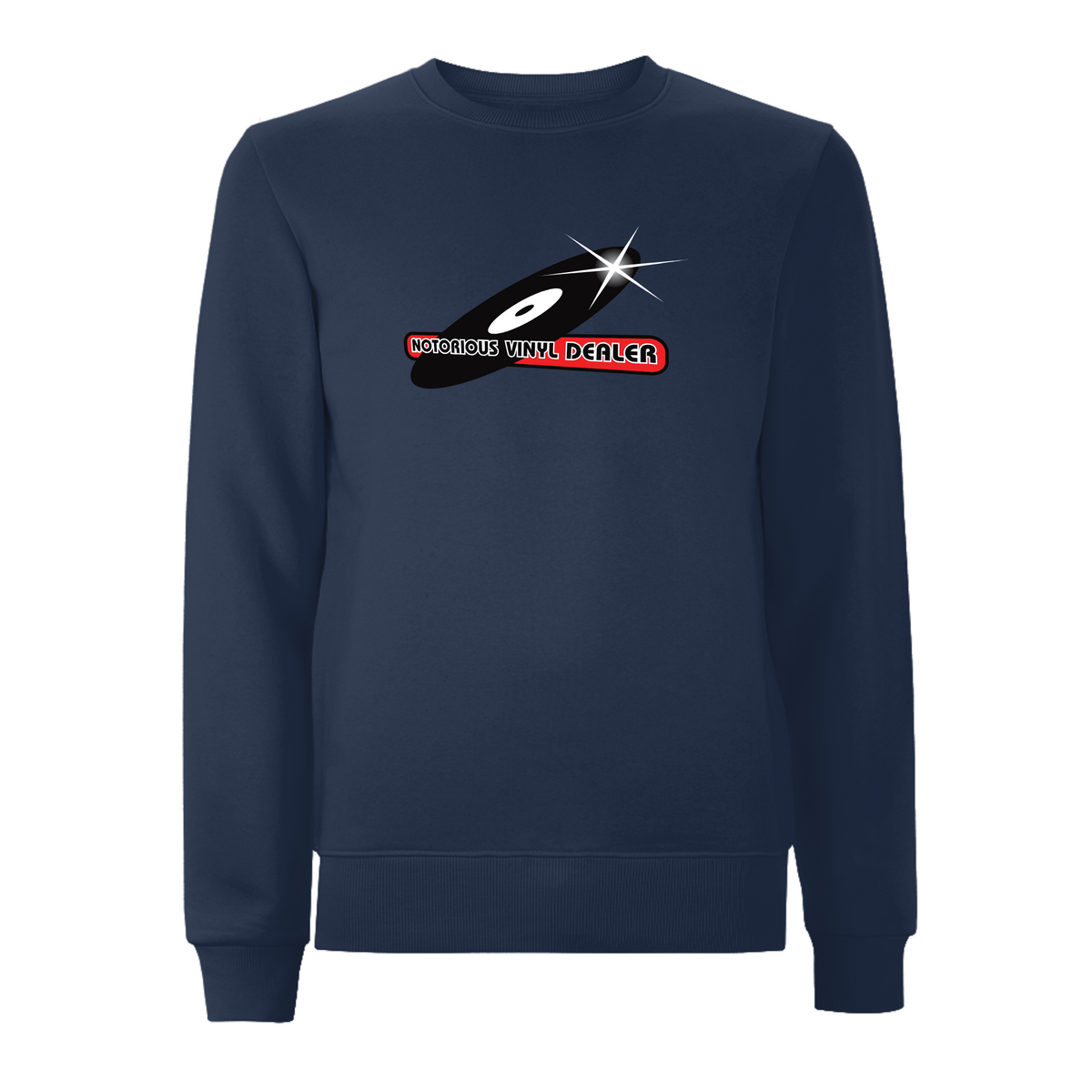 HANDSPUN RECORDS - NOTORIUS VINYL DEALER Sweatshirt – Rave inspired 90s streetwear, retro fashion from Have a nice day london store 