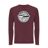 HANDSPUN RECORDS - Classic Front Print GREY Logo Longsleeve T-shirt – Rave inspired 90s streetwear, retro fashion from Have a nice day london store 