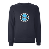 HANDSPUN RECORDS - STEREO SKY BLUE Sweatshirt – Rave inspired 90s streetwear, retro fashion from Have a nice day london store 