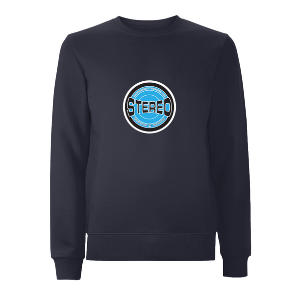 HANDSPUN RECORDS - STEREO SKY BLUE Sweatshirt – Rave inspired 90s streetwear, retro fashion from Have a nice day london store 