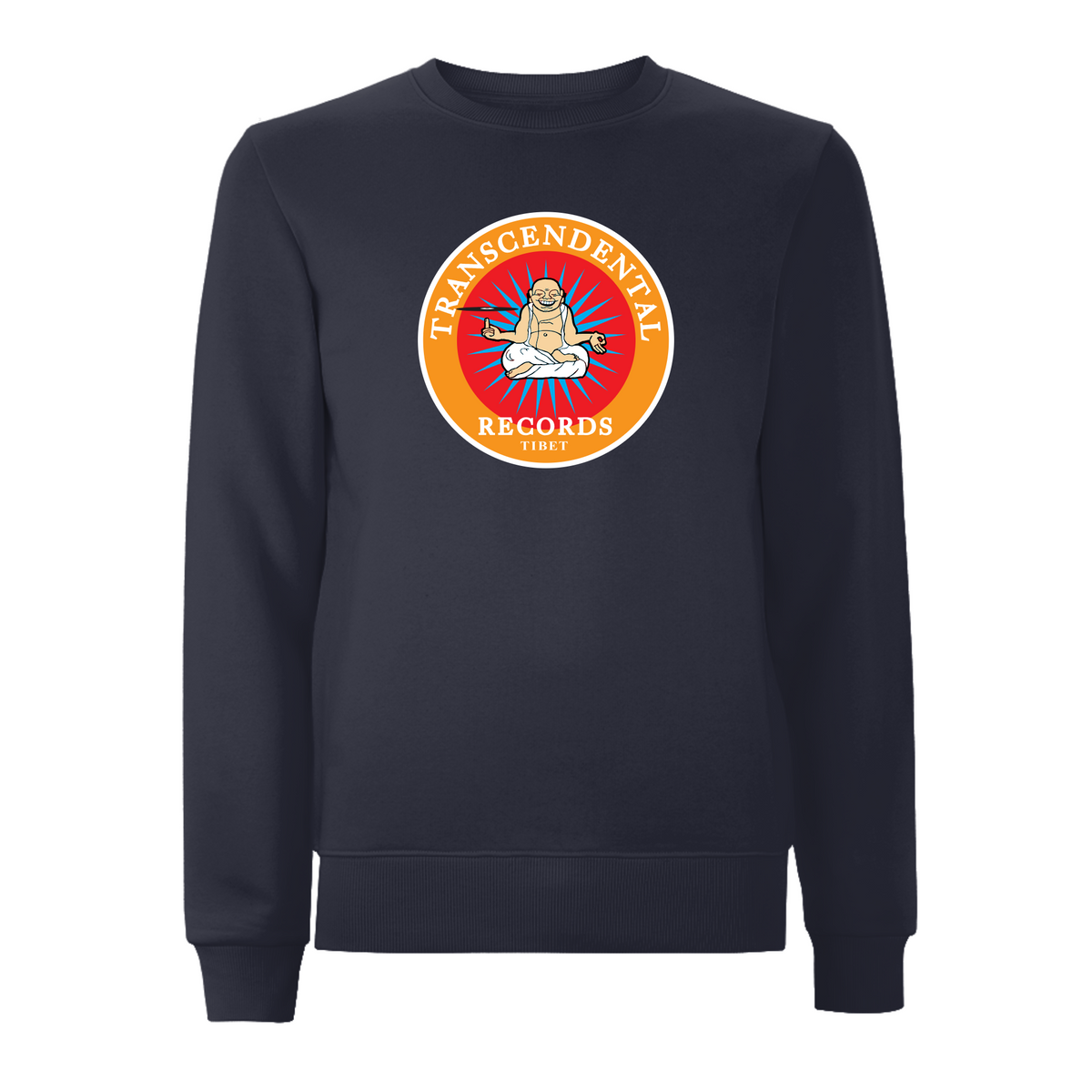 HANDSPUN RECORDS - 90's TRANSCENDENTAL Log Sweatshirt – Rave inspired 90s streetwear, retro fashion from Have a nice day london store 