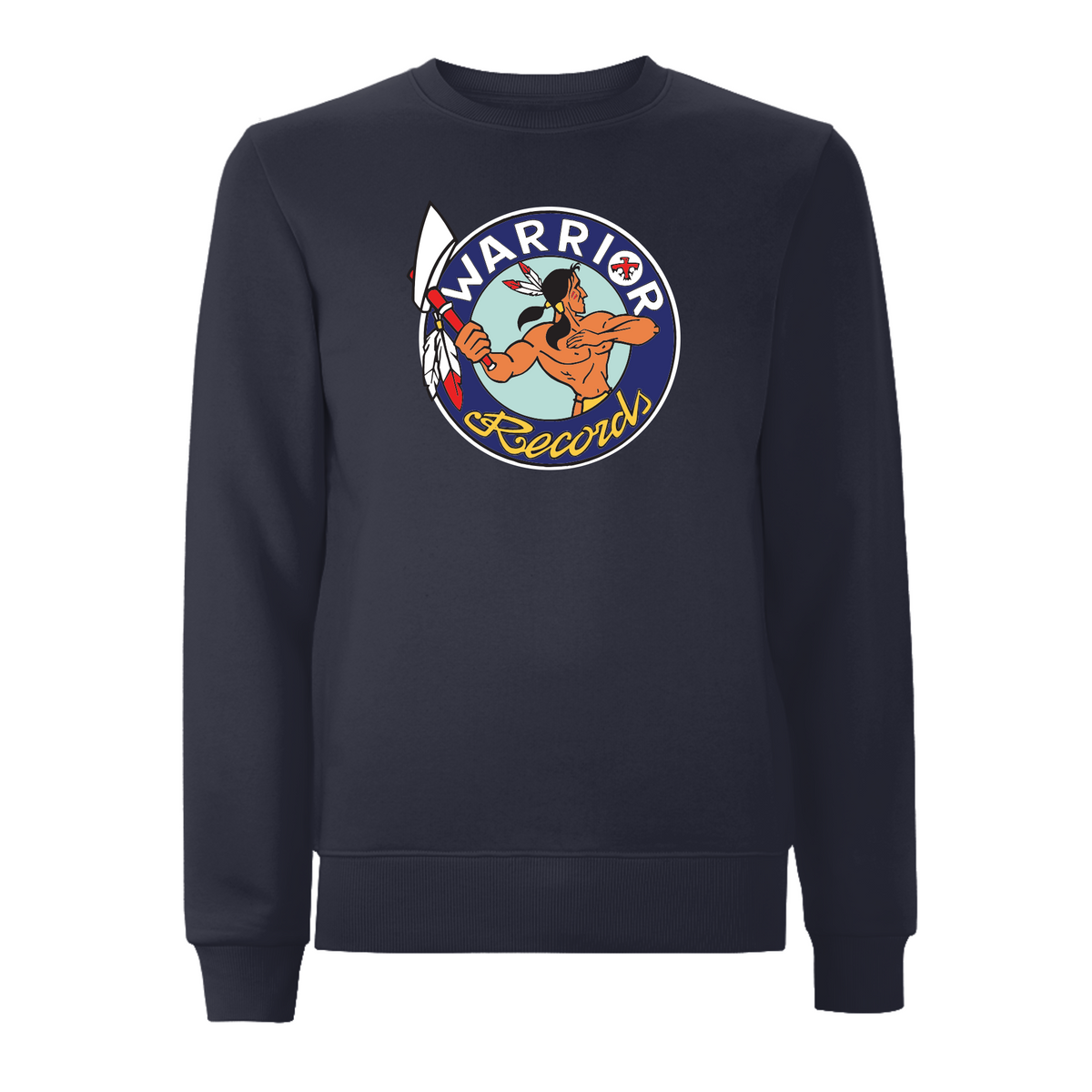 HANDSPUN RECORDS - WARRIOR Sweatshirt – Rave inspired 90s streetwear, retro fashion from Have a nice day london store 