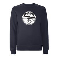 HANDSPUN RECORDS - Classic Front Print Logo Sweatshirt – Rave inspired 90s streetwear, retro fashion from Have a nice day london store 