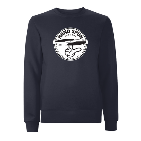HANDSPUN RECORDS - Classic Front Print Logo Sweatshirt – Rave inspired 90s streetwear, retro fashion from Have a nice day london store 