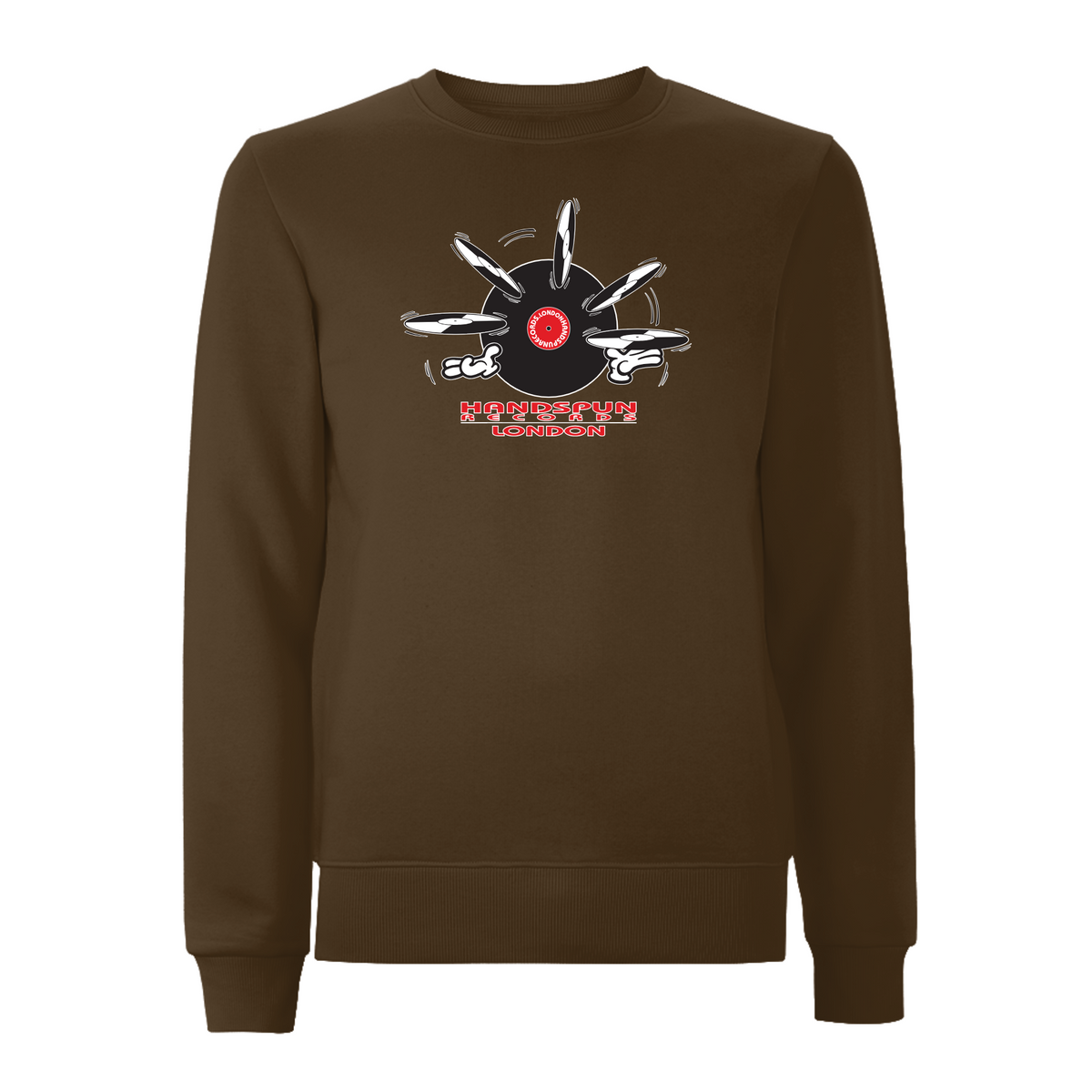 HANDSPUN RECORDS - JUGGLERY Sweatshirt – Rave inspired 90s streetwear, retro fashion from Have a nice day london store 