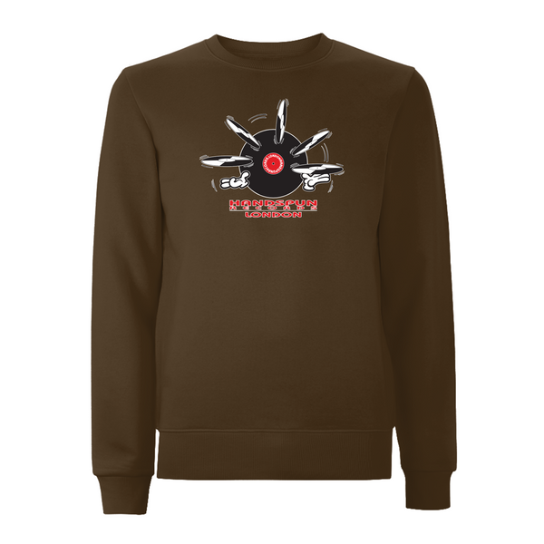 HANDSPUN RECORDS - JUGGLERY Sweatshirt – Rave inspired 90s streetwear, retro fashion from Have a nice day london store 