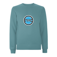 HANDSPUN RECORDS - STEREO SKY BLUE Sweatshirt – Rave inspired 90s streetwear, retro fashion from Have a nice day london store 