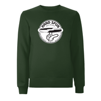HANDSPUN RECORDS - Classic Front Print Logo Sweatshirt – Rave inspired 90s streetwear, retro fashion from Have a nice day london store 
