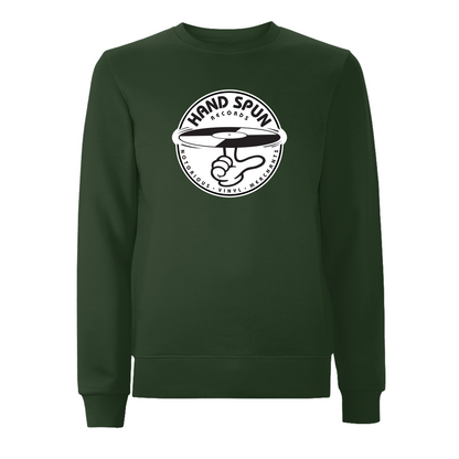 HANDSPUN RECORDS - Classic Front Print Logo Sweatshirt