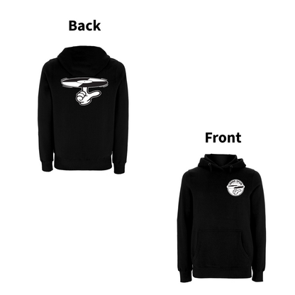 HANDSPUN  RECORDS  -  CLASSIC LOGO Front and Back Print Hoodie- A Have A Nice Day Brand.