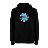 HANDSPUN RECORDS - STEREO SKY BLUE Hoodie – Rave inspired 90s streetwear, retro fashion from Have a nice day london store 