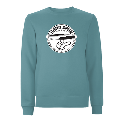 HANDSPUN RECORDS - Classic Front Print Logo Sweatshirt