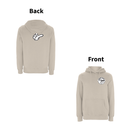 HANDSPUN  RECORDS  - 90's  CLASSIC LOGO Front and Back Print Hoodie- A Have A Nice Day Brand.