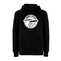 HANDSPUN RECORDS - Classic Front Print Logo Hoodie – Rave inspired 90s streetwear, retro fashion from Have a nice day london store 