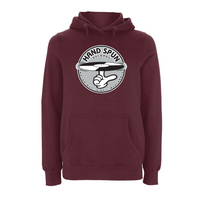 HANDSPUN RECORDS - Classic Front Print GREY Logo Hoodie – Rave inspired 90s streetwear, retro fashion from Have a nice day london store 
