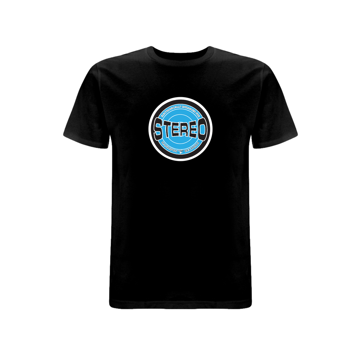 HANDSPUN RECORDS - STEREO SKY BLUE T-shirt – Rave inspired 90s streetwear, retro fashion from Have a nice day london store 