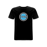 HANDSPUN RECORDS - STEREO SKY BLUE T-shirt – Rave inspired 90s streetwear, retro fashion from Have a nice day london store 