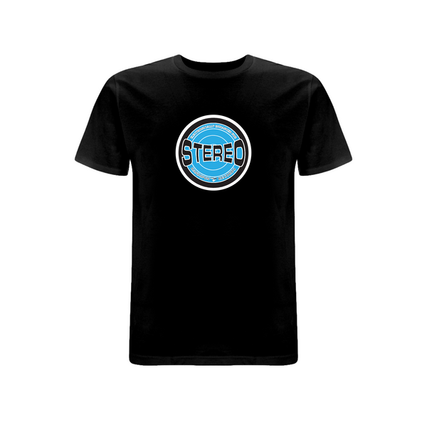 HANDSPUN RECORDS - STEREO SKY BLUE T-shirt – Rave inspired 90s streetwear, retro fashion from Have a nice day london store 