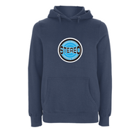 HANDSPUN RECORDS - STEREO SKY BLUE Hoodie – Rave inspired 90s streetwear, retro fashion from Have a nice day london store 