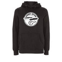 HANDSPUN RECORDS - Classic Front Print Logo Hoodie – Rave inspired 90s streetwear, retro fashion from Have a nice day london store 