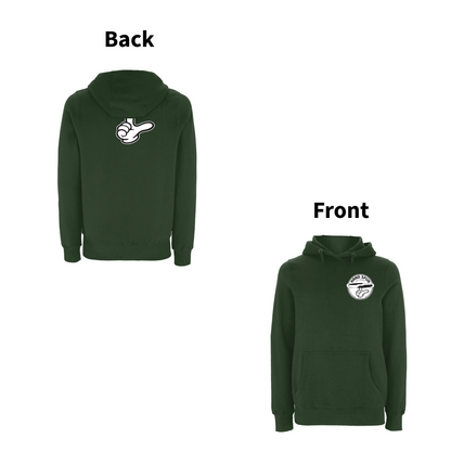 HANDSPUN  RECORDS  - 90's  CLASSIC LOGO Front and Back Print Hoodie- A Have A Nice Day Brand.