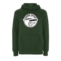 HANDSPUN RECORDS - Classic Front Print Logo Hoodie – Rave inspired 90s streetwear, retro fashion from Have a nice day london store 