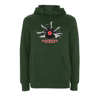 Handspun Records Jugglery Front Print Hoody – Rave inspired 90s streetwear, retro fashion from Have a nice day london store 