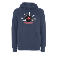 Handspun Records Jugglery Front Print Hoody – Rave inspired 90s streetwear, retro fashion from Have a nice day london store 