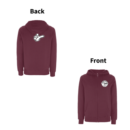 HANDSPUN RECORDS  -  90's CLASSIC LOGO Zip Hood