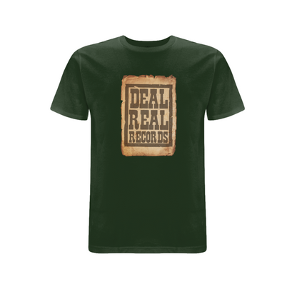 HANDSPUN RECORDS -Deal Real Front Print T-Shirt