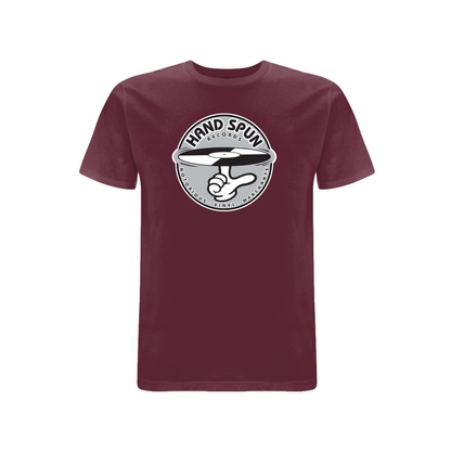 HANDSPUN RECORDS - Classic Front Print GREY Logo T-shirt