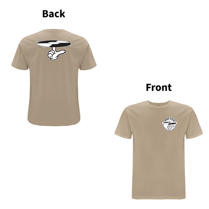 HANDSPUN  RECORDS  - 90's CLASSIC LOGO Front and Back Print T-shirt - A Have A Nice Day Brand.