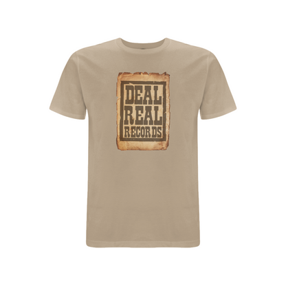 HANDSPUN RECORDS -Deal Real Front Print T-Shirt
