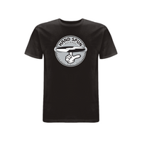 HANDSPUN RECORDS - Classic Front Print GREY Logo T-shirt – Rave inspired 90s streetwear, retro fashion from Have a nice day london store 