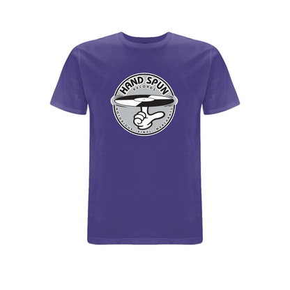 HANDSPUN RECORDS - Classic Front Print GREY Logo T-shirt