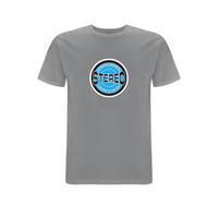 HANDSPUN RECORDS - STEREO SKY BLUE T-shirt – Rave inspired 90s streetwear, retro fashion from Have a nice day london store 