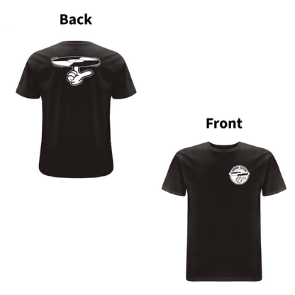 HANDSPUN  RECORDS  - 90's CLASSIC LOGO Front and Back Print T-shirt - A Have A Nice Day Brand.