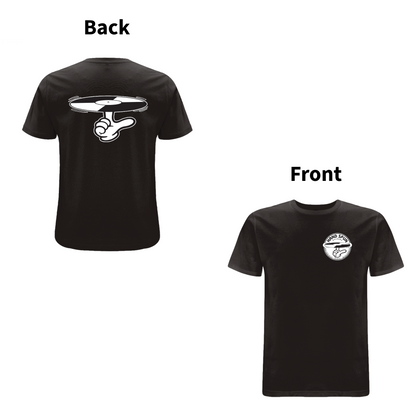HANDSPUN  RECORDS  -  CLASSIC LOGO Front and Back Print T-shirt - A Have A Nice Day Brand.