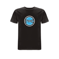HANDSPUN RECORDS - STEREO SKY BLUE T-shirt – Rave inspired 90s streetwear, retro fashion from Have a nice day london store 