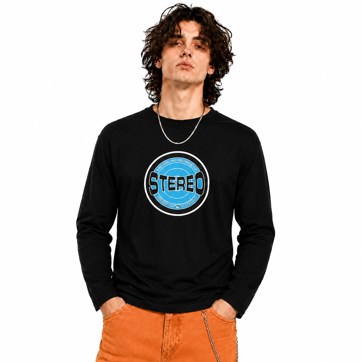 HANDSPUN RECORDS - STEREO SKY BLUE Longsleeve