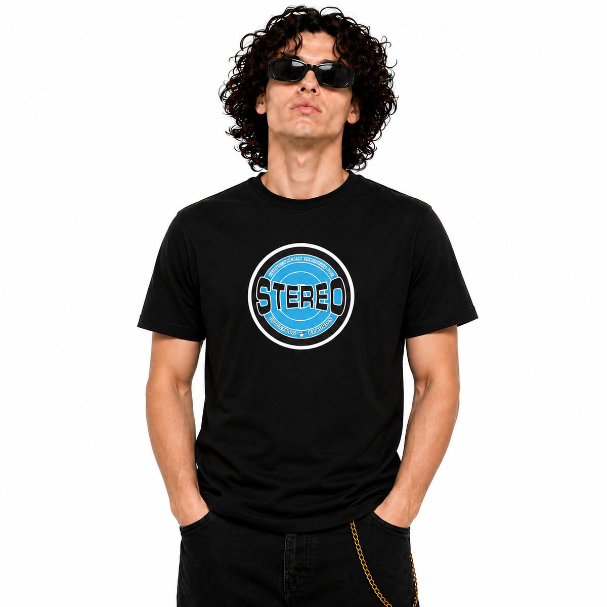 HANDSPUN RECORDS - STEREO SKY BLUE T-shirt