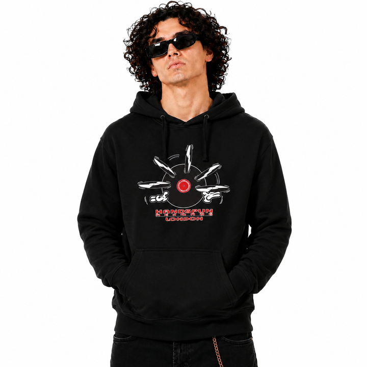 Handspun Records Jugglery Front Print Hoody