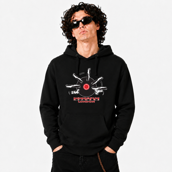 Handspun Records Jugglery Front Print Hoody