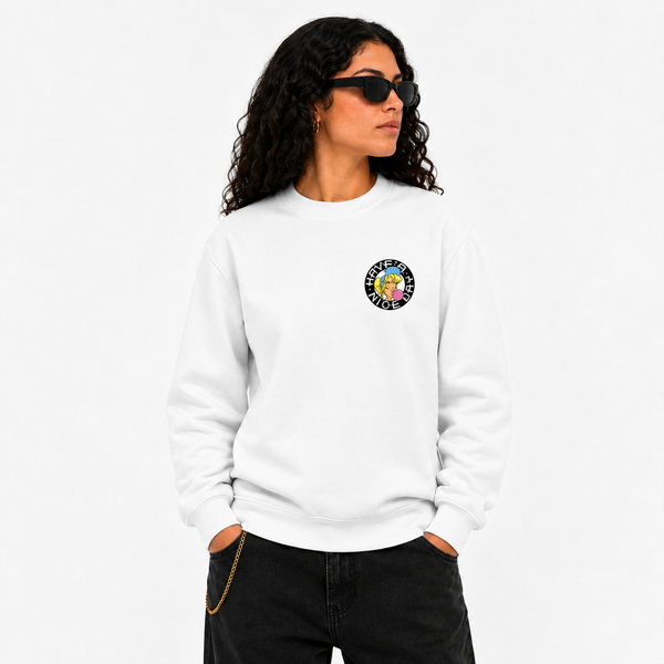 Have A Nice Day - 90's Classic Logo SHURL The Girl Front and Back Print Sweatshirt