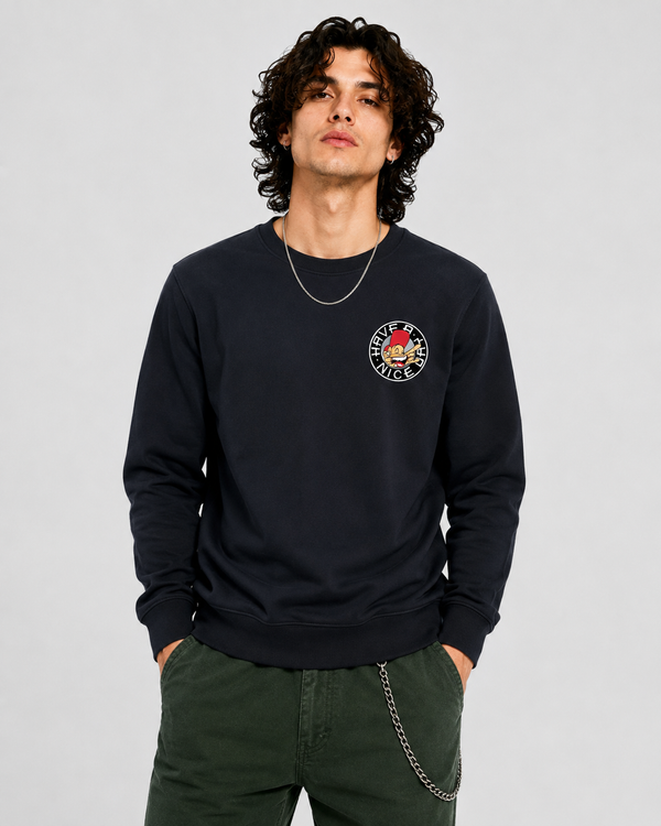 Have A Nice Day - 90's Classic Logo  Sam The Man  front and back print Longsleeve T shirt