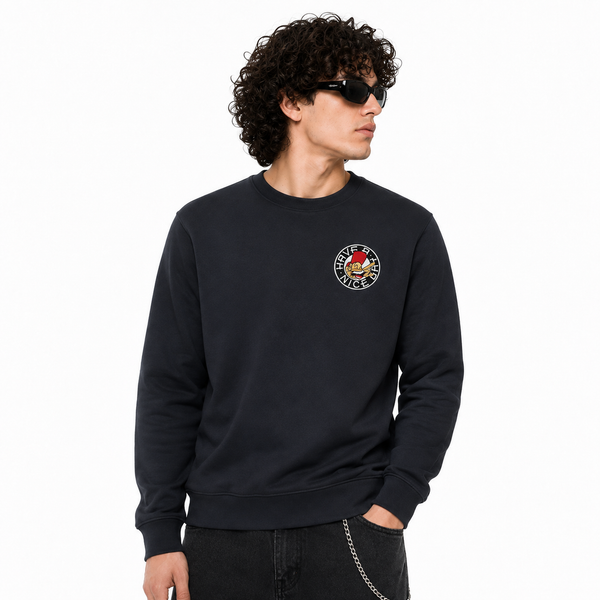 Have A Nice Day Sam The Man 90's Logo Front and Back print sweatshirt