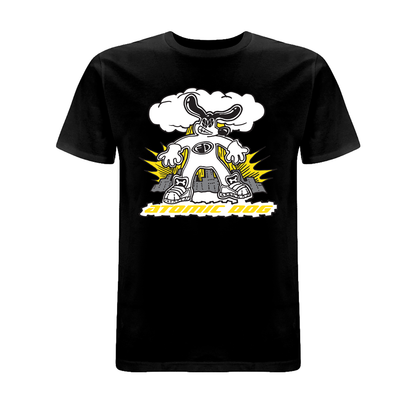 Funky Dog Atomic Dog Front Print T-Shirt