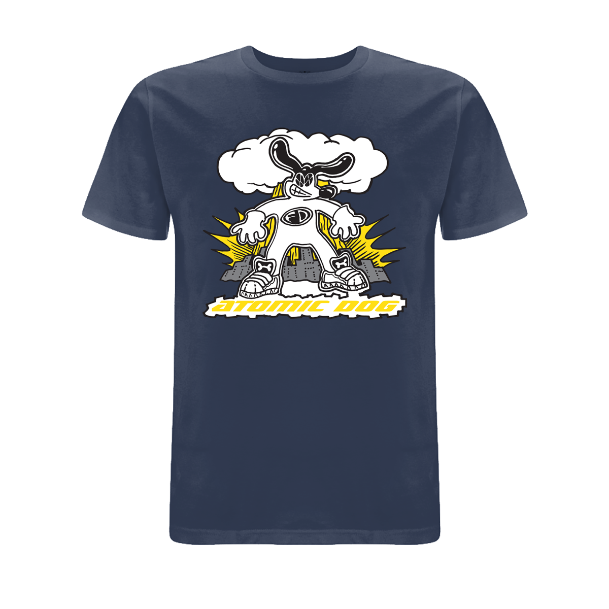 Funky Dog Atomic Dog Front Print T-Shirt