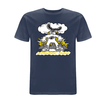 Funky Dog Atomic Dog Front Print T-Shirt